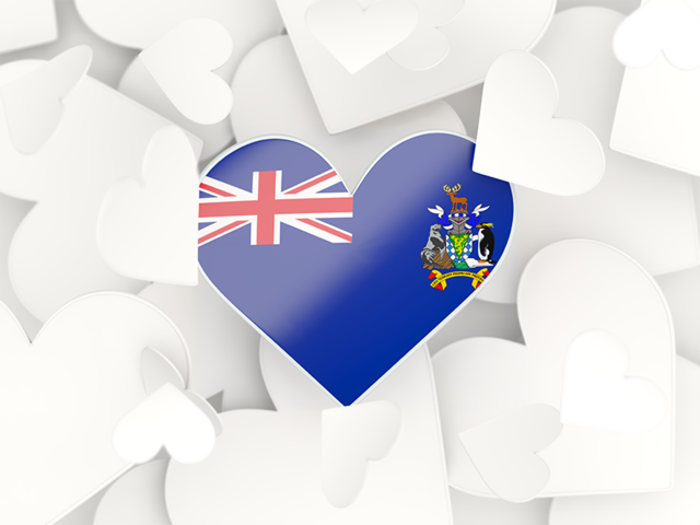 Hearts background. Download flag icon of South Georgia and the South Sandwich Islands at PNG format