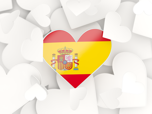 Испания, фон из сердечек. Скачать иллюстрацию