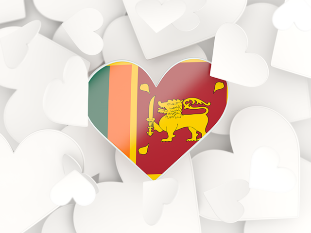 Hearts background. Download flag icon of Sri Lanka at PNG format