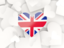 United Kingdom. Hearts background. Download icon.