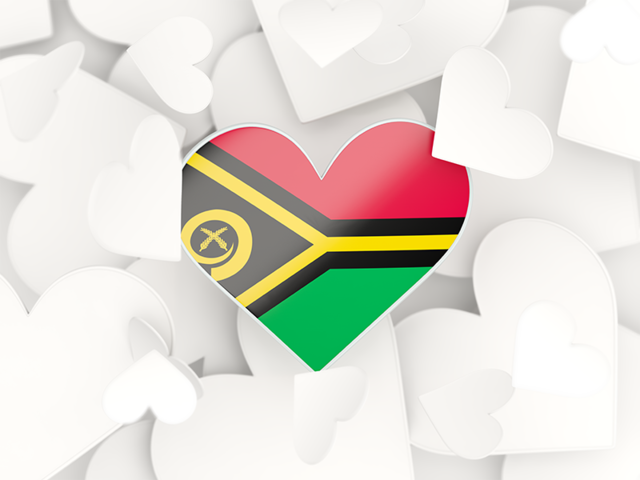 Hearts background. Download flag icon of Vanuatu at PNG format
