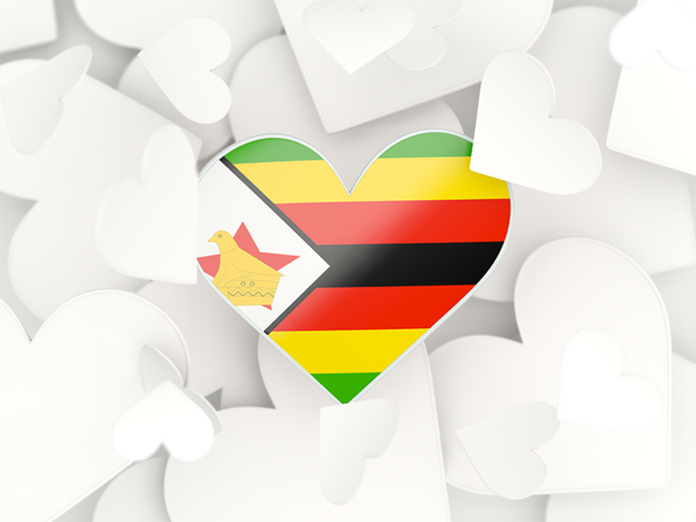 Hearts background. Download flag icon of Zimbabwe at PNG format