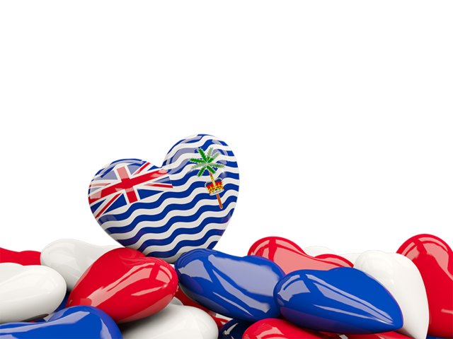 Heart with border. Download flag icon of British Indian Ocean Territory at PNG format