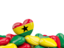 Ghana. Heart with border. Download icon.