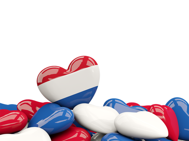 Heart with border. Download flag icon of Netherlands at PNG format