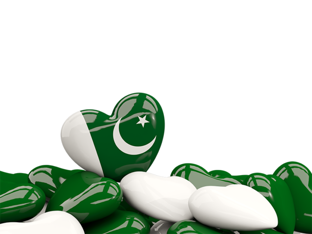 Heart with border. Download flag icon of Pakistan at PNG format