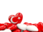 Turkey. Heart with border. Download icon.