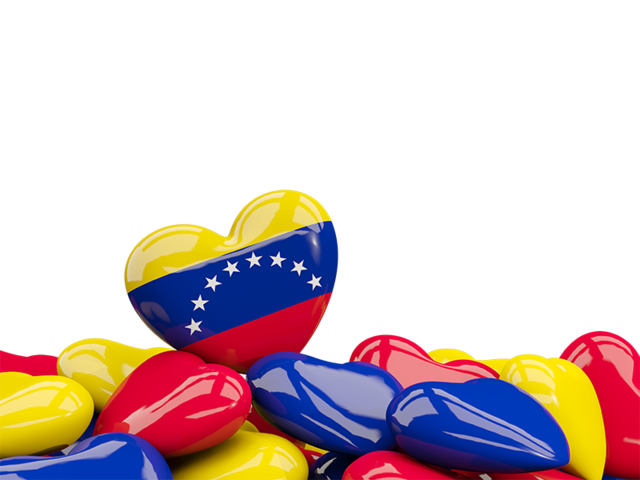 Heart with border. Download flag icon of Venezuela at PNG format