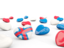 Faroe Islands. Hearts with flag. Download icon.