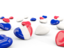 France. Hearts with flag. Download icon.