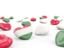 Hungary. Hearts with flag. Download icon.