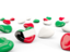 Kuwait. Hearts with flag. Download icon.