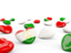 Таджикистан. Седречки с флагом. Скачать иллюстрацию.