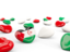 Western Sahara. Hearts with flag. Download icon.