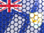 Anguilla. Hexagon mosaic background. Download icon.