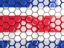 Costa Rica. Hexagon mosaic background. Download icon.