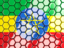 Ethiopia. Hexagon mosaic background. Download icon.