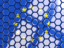 European Union. Hexagon mosaic background. Download icon.