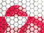 Greenland. Hexagon mosaic background. Download icon.