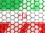 Iran. Hexagon mosaic background. Download icon.