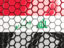 Iraq. Hexagon mosaic background. Download icon.