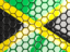 Jamaica. Hexagon mosaic background. Download icon.