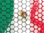 Mexico. Hexagon mosaic background. Download icon.
