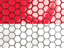 Monaco. Hexagon mosaic background. Download icon.