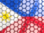 Philippines. Hexagon mosaic background. Download icon.