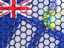 Pitcairn Islands. Hexagon mosaic background. Download icon.