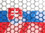 Slovakia. Hexagon mosaic background. Download icon.