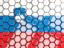 Slovenia. Hexagon mosaic background. Download icon.