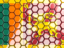Sri Lanka. Hexagon mosaic background. Download icon.