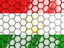 Tajikistan. Hexagon mosaic background. Download icon.