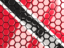 Trinidad and Tobago. Hexagon mosaic background. Download icon.