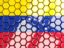 Venezuela. Hexagon mosaic background. Download icon.