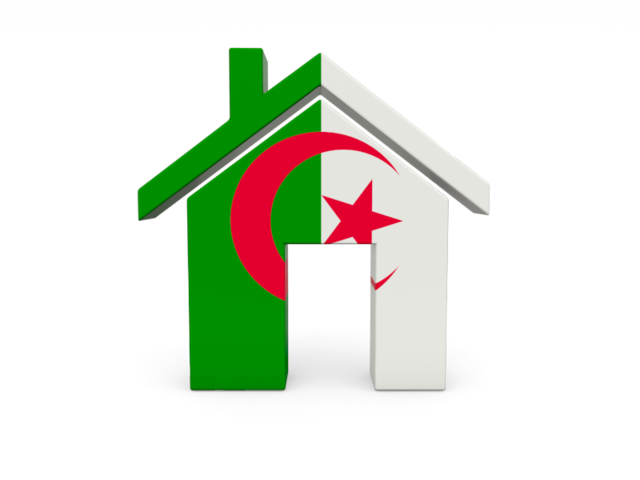 Home icon. Download flag icon of Algeria at PNG format