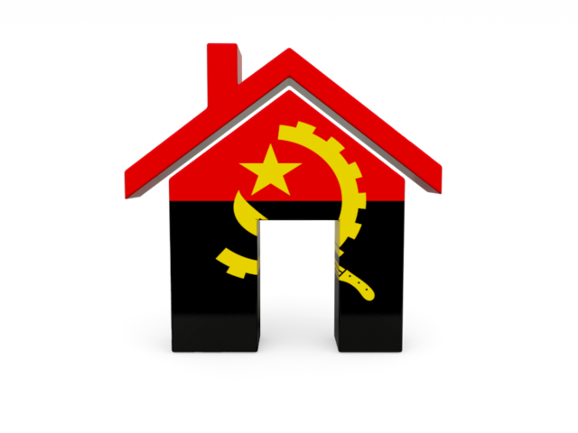 Home icon. Download flag icon of Angola at PNG format