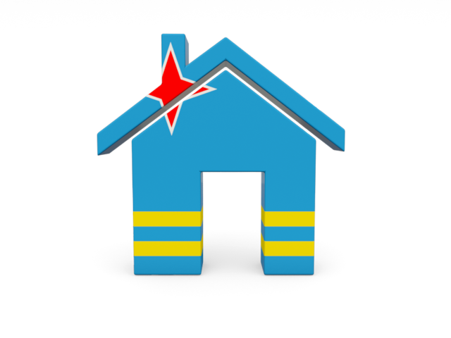 Home icon. Download flag icon of Aruba at PNG format