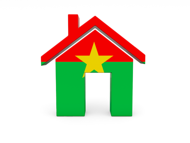 Иконка-домик. Скачать флаг. Буркина Фасо