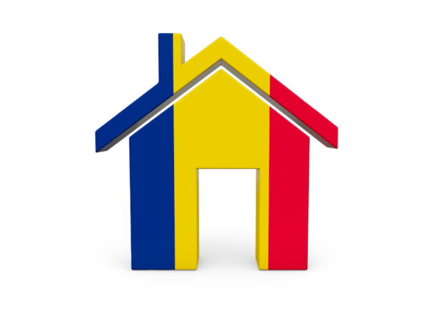 Home icon. Download flag icon of Chad at PNG format