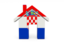 Croatia. Home icon. Download icon.