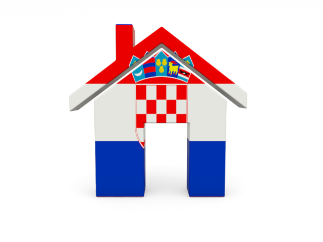 Иконка-домик. Скачать флаг. Хорватия