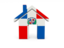 Dominican Republic. Home icon. Download icon.