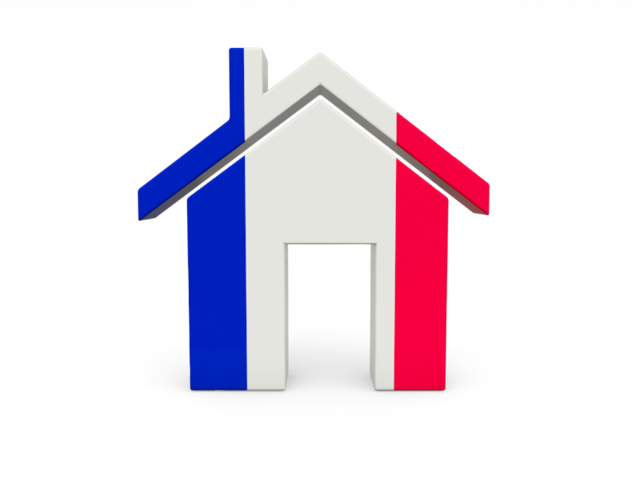 Иконка-домик. Скачать флаг. Франция