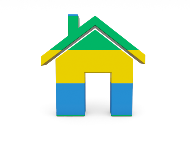 Home icon. Download flag icon of Gabon at PNG format