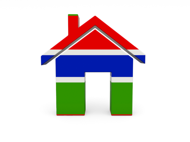 Home icon. Download flag icon of Gambia at PNG format