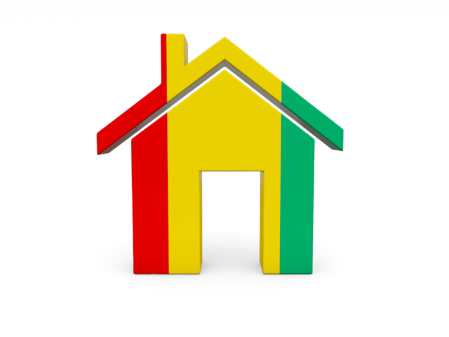Home icon. Download flag icon of Guinea at PNG format