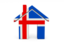 Iceland. Home icon. Download icon.