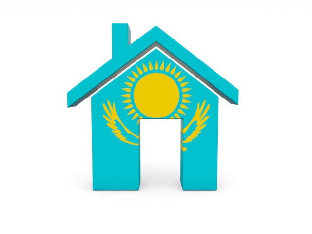 Иконка-домик. Скачать флаг. Казахстан
